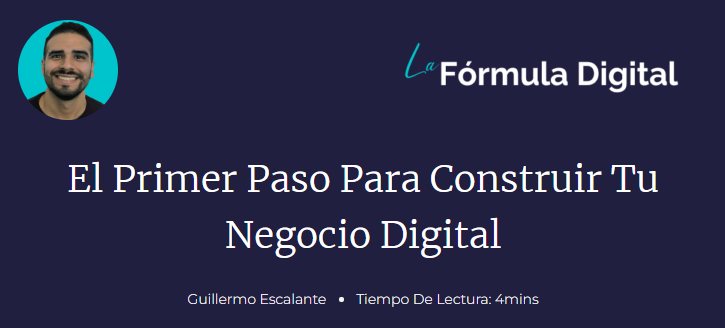 El primer paso para construir tu negocio digital